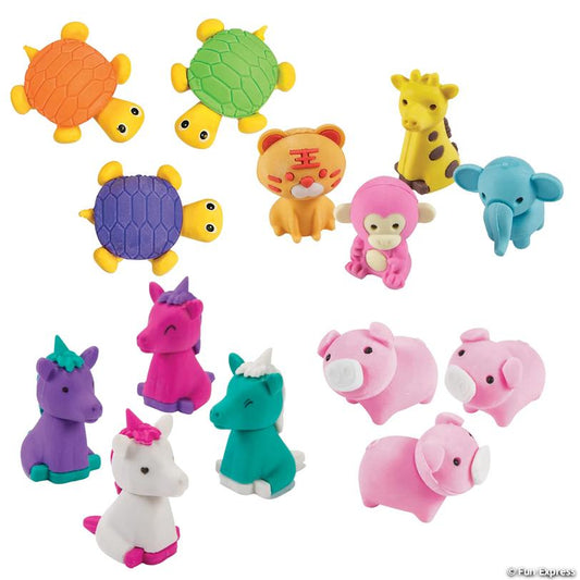 Animal erasers