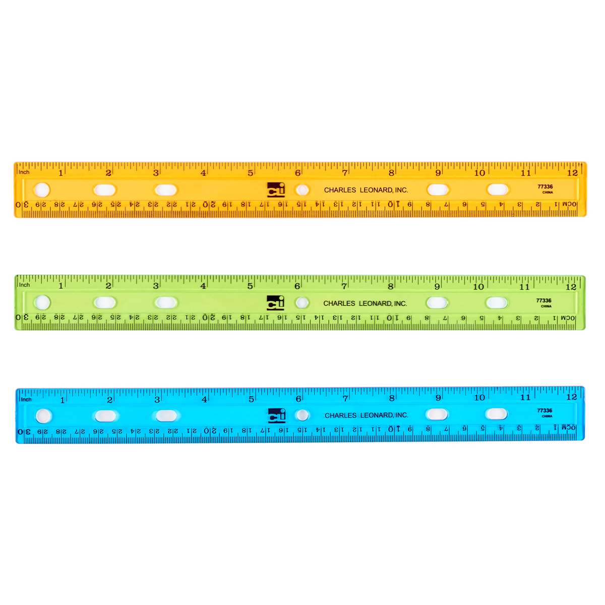MEASURING: RULERS: 12" in/cm