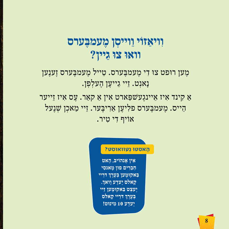 Let's Meet a Chaveirim Member (Yiddish)