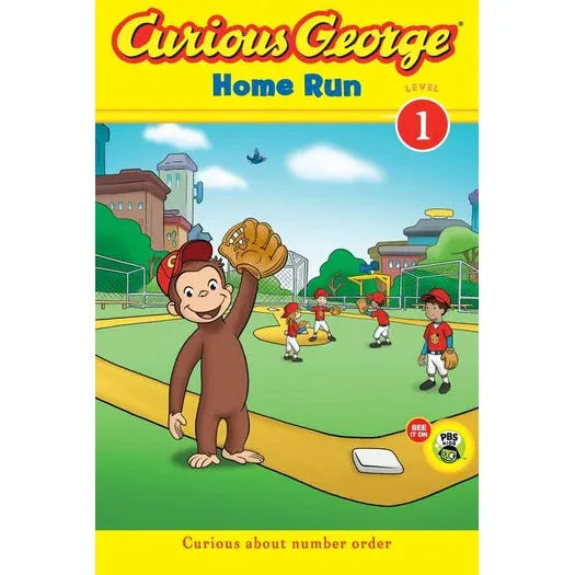 Curious George Home Run- Early Reader