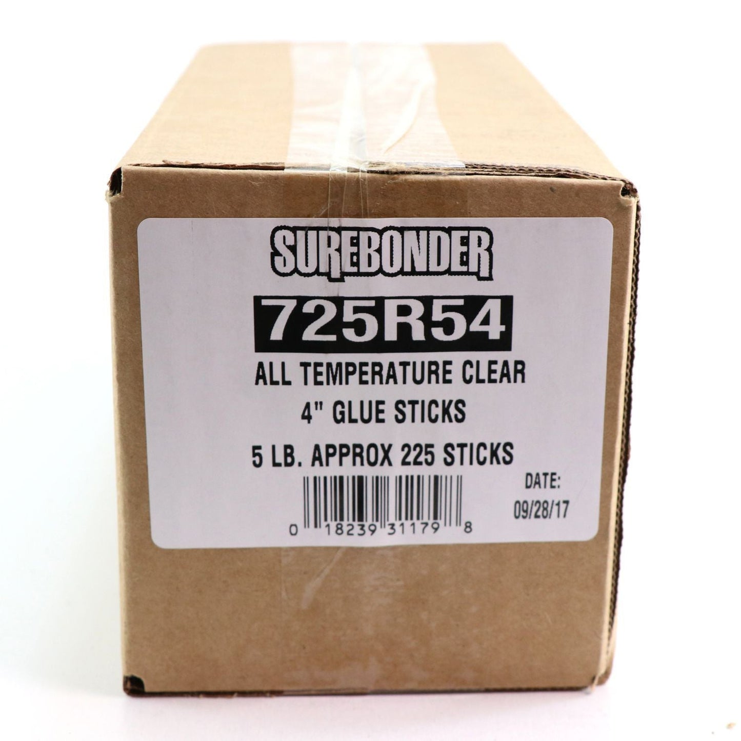 Full Size 4" Clear Hot Glue Stick, 5 lb Box - A1 School Supplies