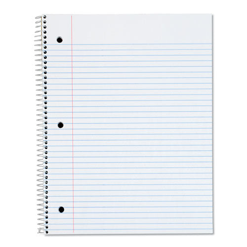 Coil-lock Wirebound Notebooks, 3-hole Punched, 1-subject, Medium/college Rule, Randomly Assorted Covers, (70) 10.5 X 8 Sheets
