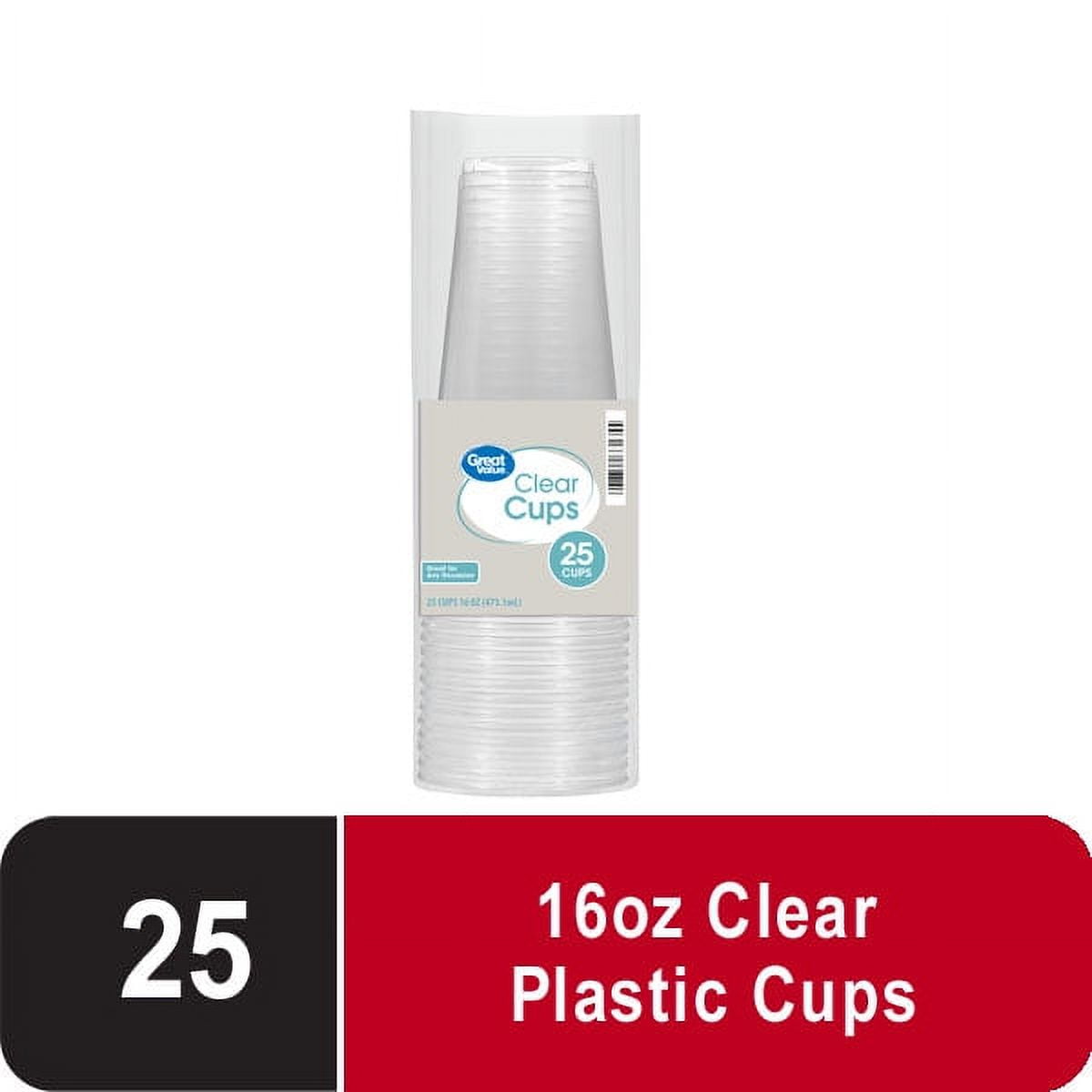 CUP: Plastic, Clear, 16 oz, PK/25
