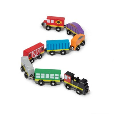 Toy: Trains, Wooden, 8pcs