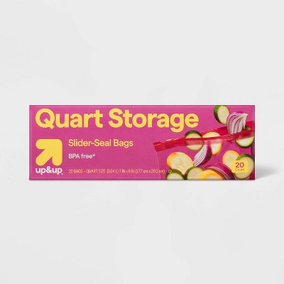 BAGS: Resealable, quart, At Least 20/bx