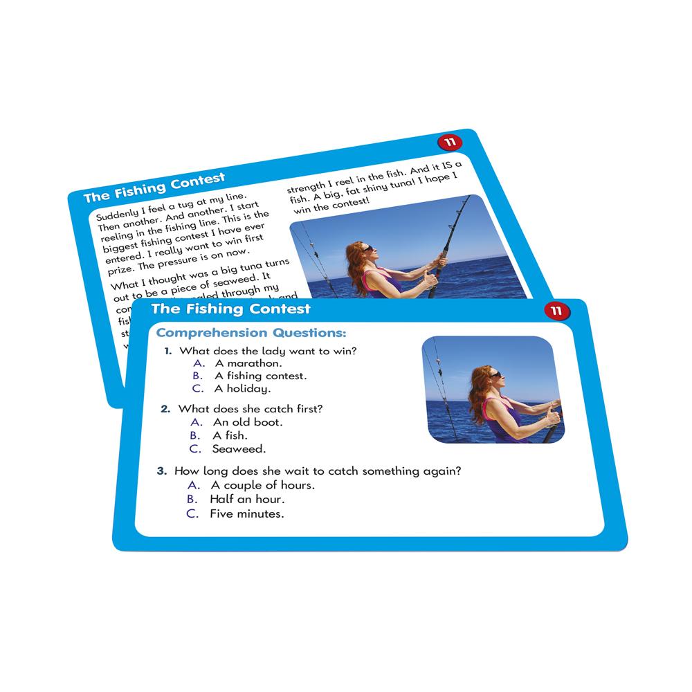 50 Comprehension Activities cards front and back