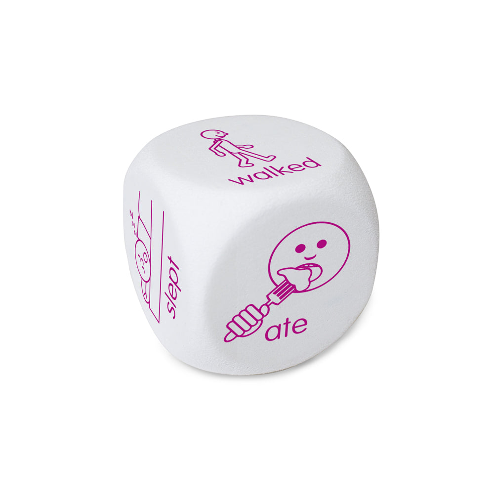 Sentence Dice single die close up