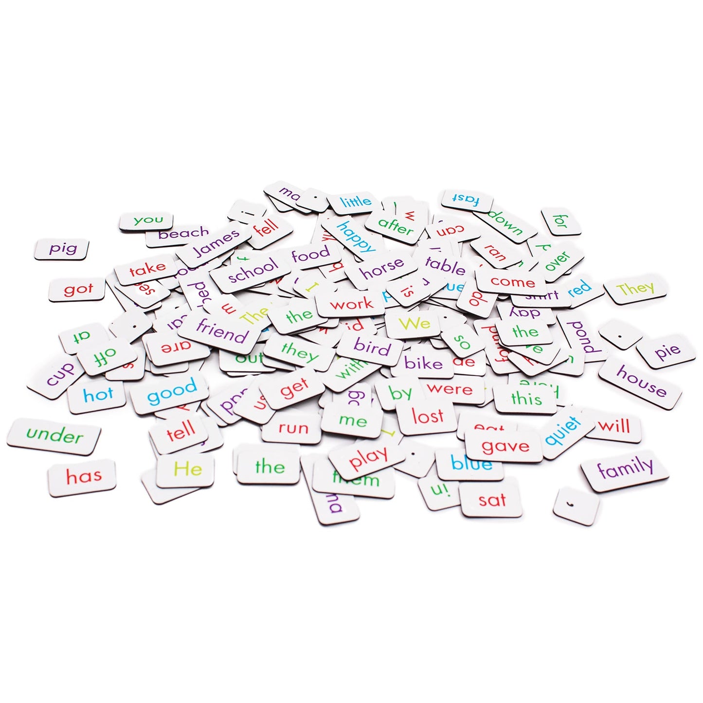 Rainbow Sentences magnetic pieces