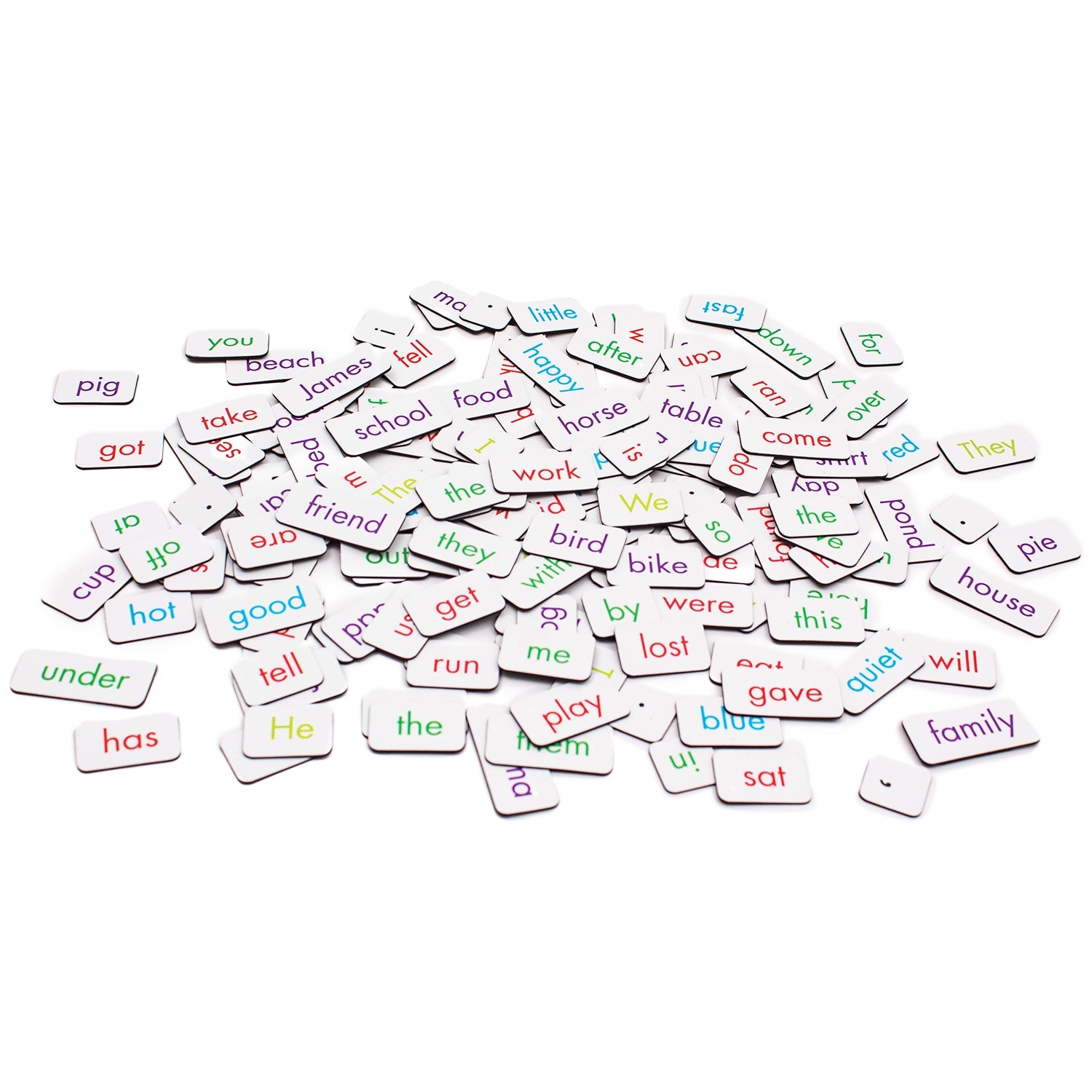 Rainbow Sentences magnetic pieces
