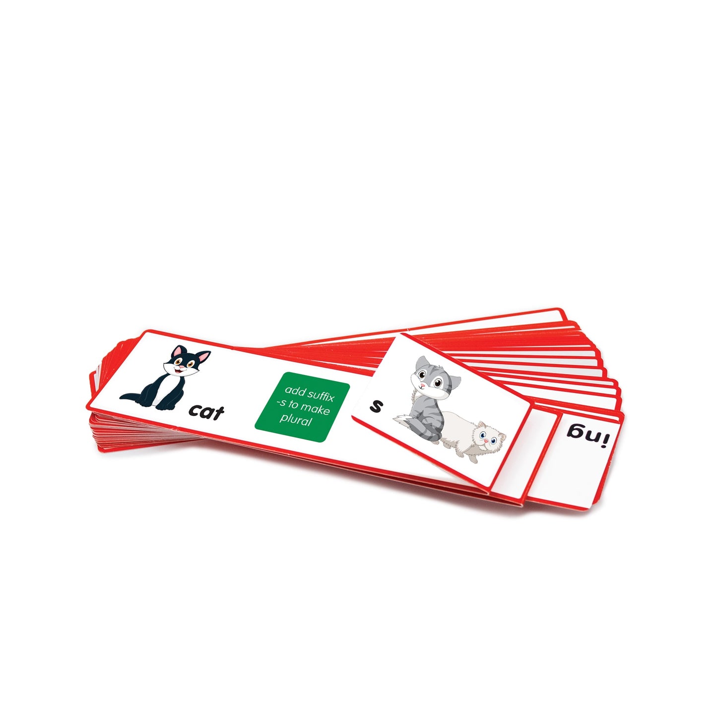 Suffix Cards fanned out