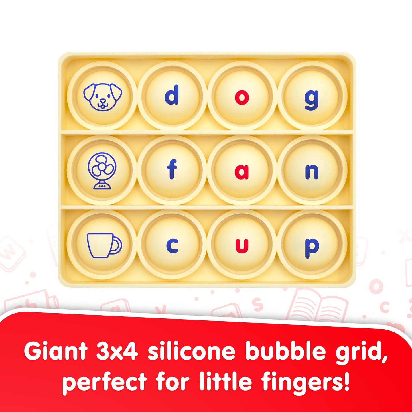 Spelling Pop Bingo in play