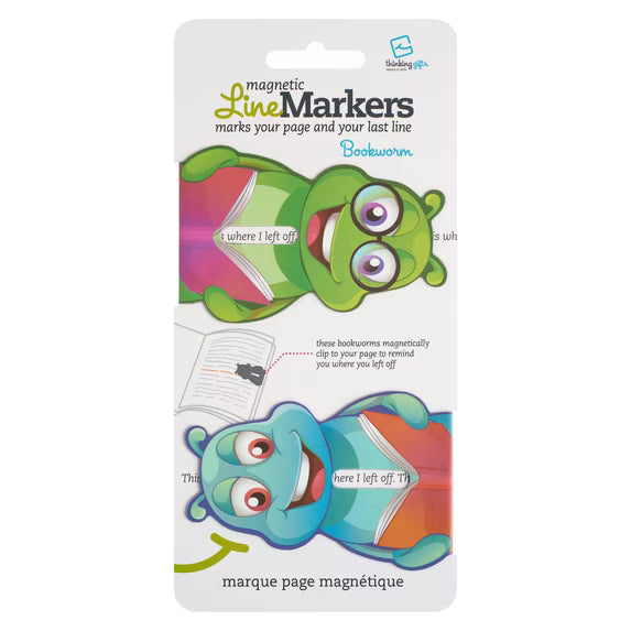 Magnetic Line Markers (bookmark): Bookworms