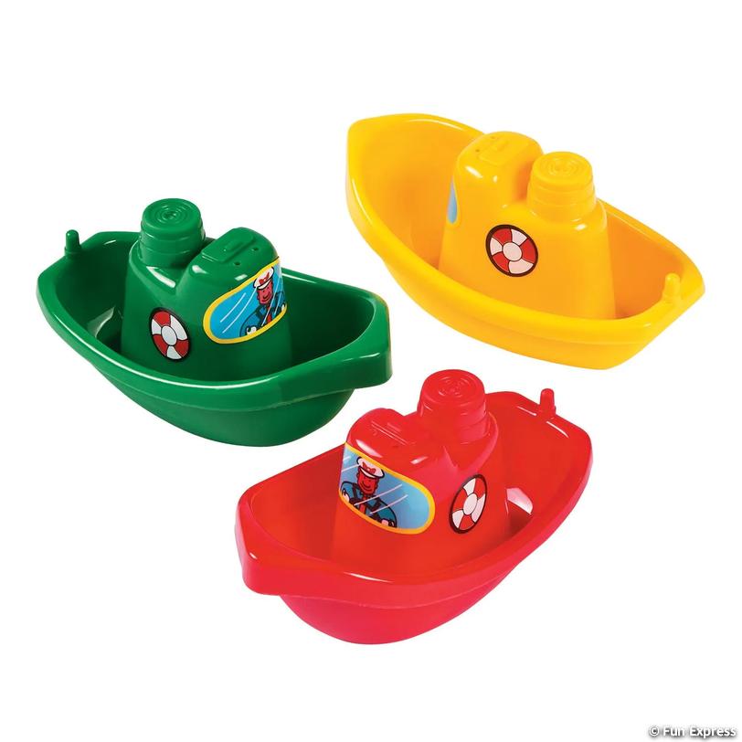 TOY: Assorted miniature boats, approx 6-12