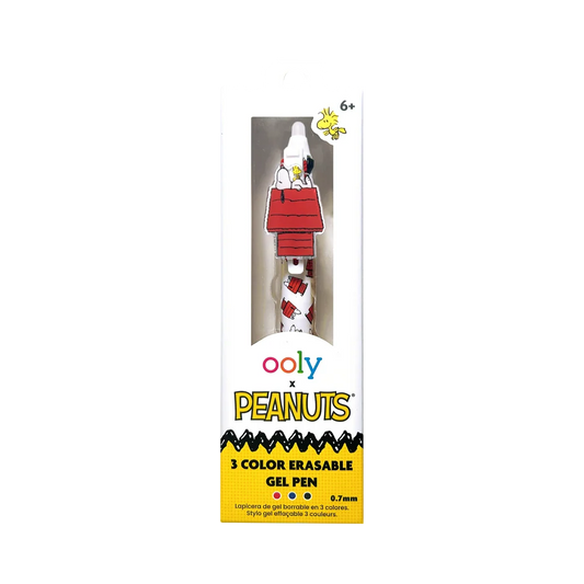OOLY x Peanuts 3 Color Erasable Gel Pen - Snoopy & Woodstock