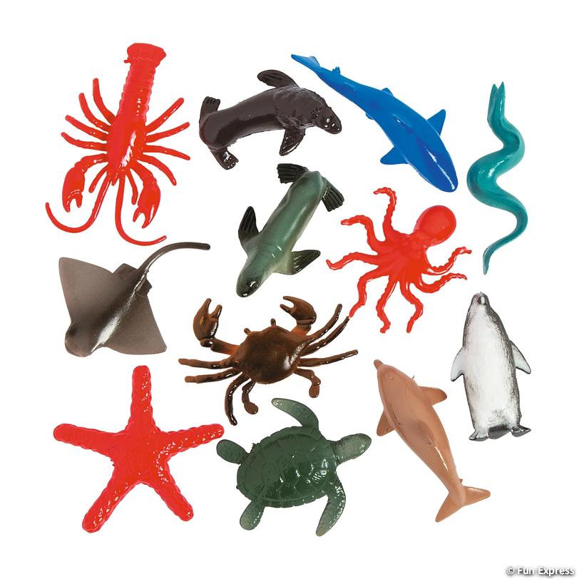 ANIMALS: Assorted Sea, 12/set