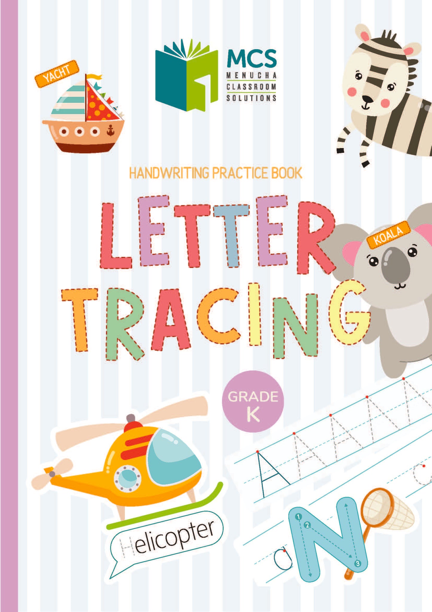 Letter Tracing Grade K - Handwriting Practice Book