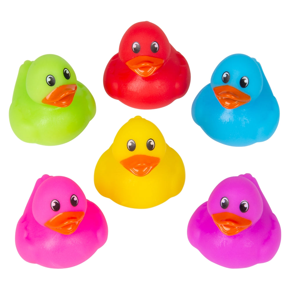 Rubber ducks, 1-1/2", Asst. color, 50/pk