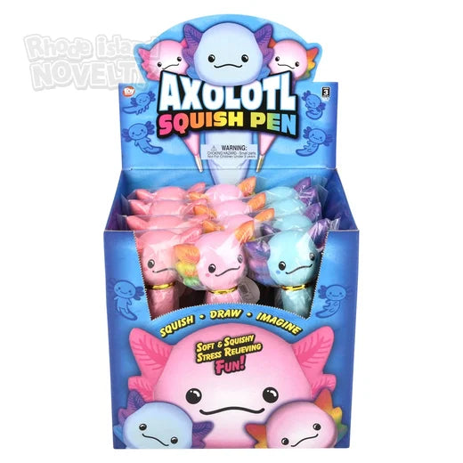 8.25" Squish Axolotl Pen