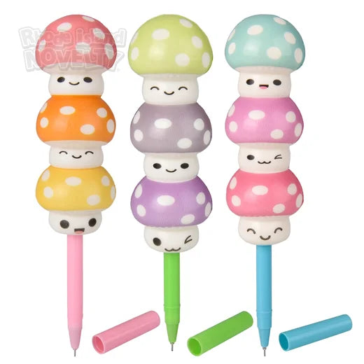 7" Squish Mushroom Pens