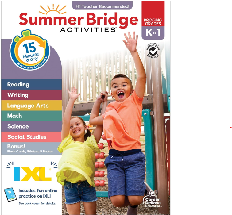 Summer Bridge Activities K to 1 UPDATED