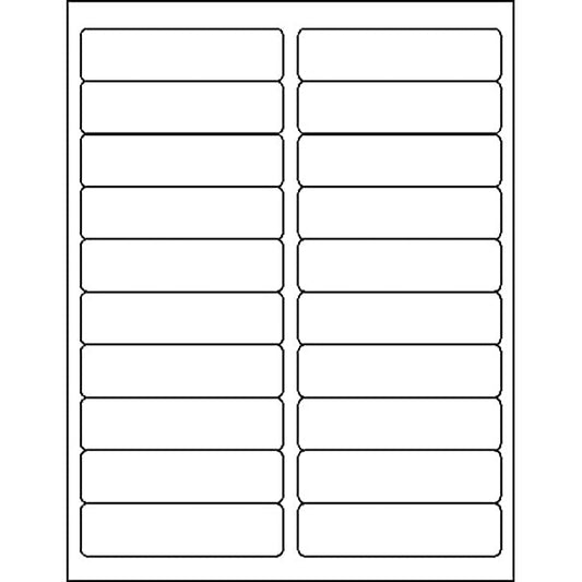 ML 2000 Single Box 8-1/2" x 11", White, 100 Sheets, 20/Sheet Label