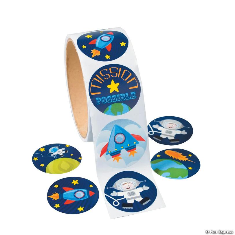 STICKERS: Space Theme, Appx. 400