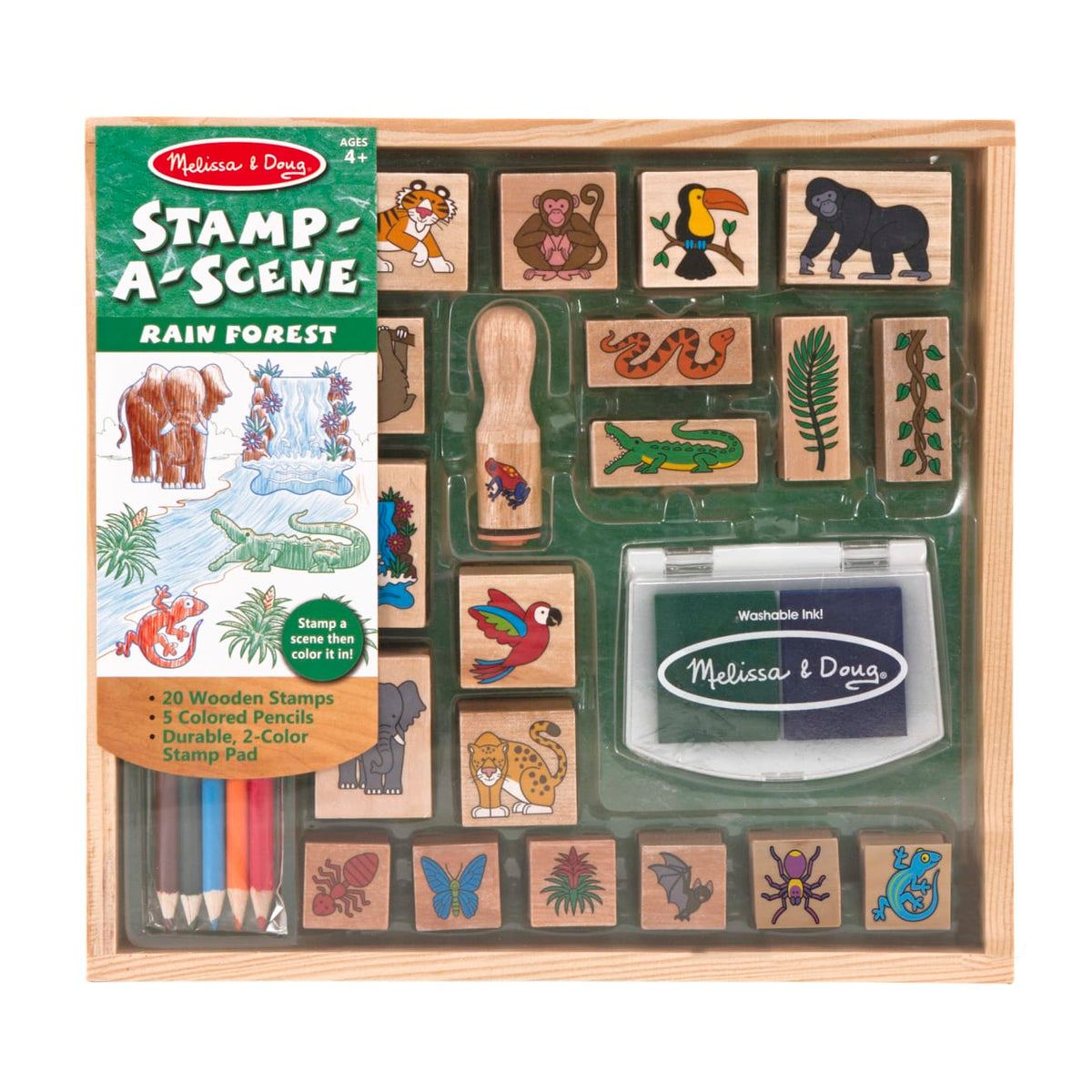 STAMPS: Nature, bugs, insects, & animals, wooden