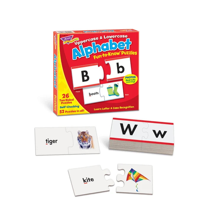 Uppercase & Lowercase Alphabet Fun-to-Know® Puzzles