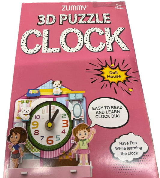 3D PUZZLE Clock Doll House