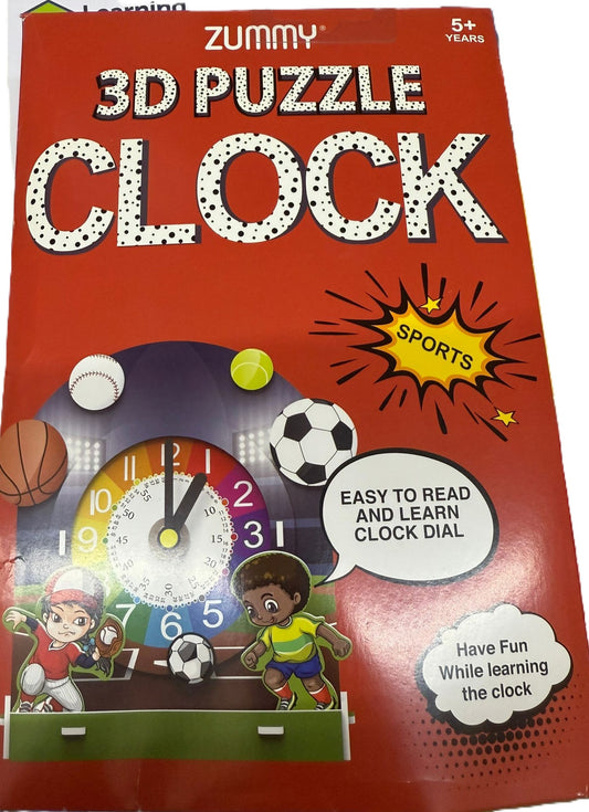 3D PUZZLE CLOCK Sport