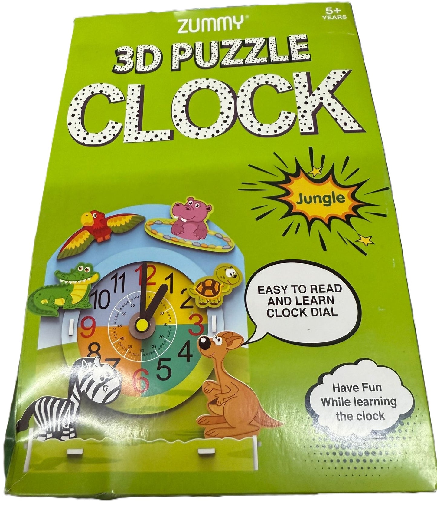 3D PUZZLE CLOCK Jungle