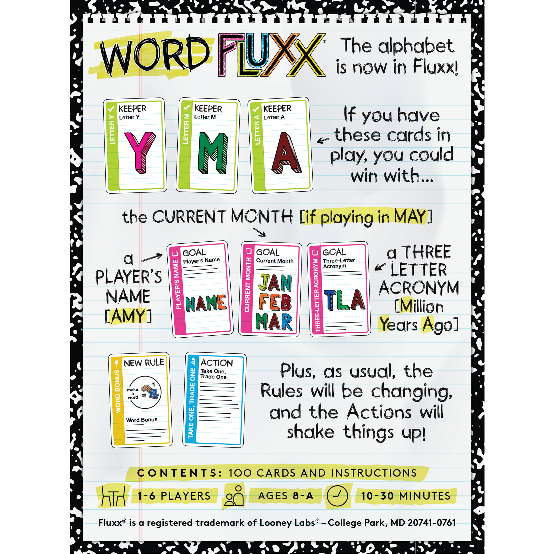 Word Fluxx box back