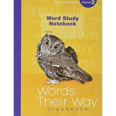 Words Their Way Classroom 2019 Within Word Patterns Volume 2