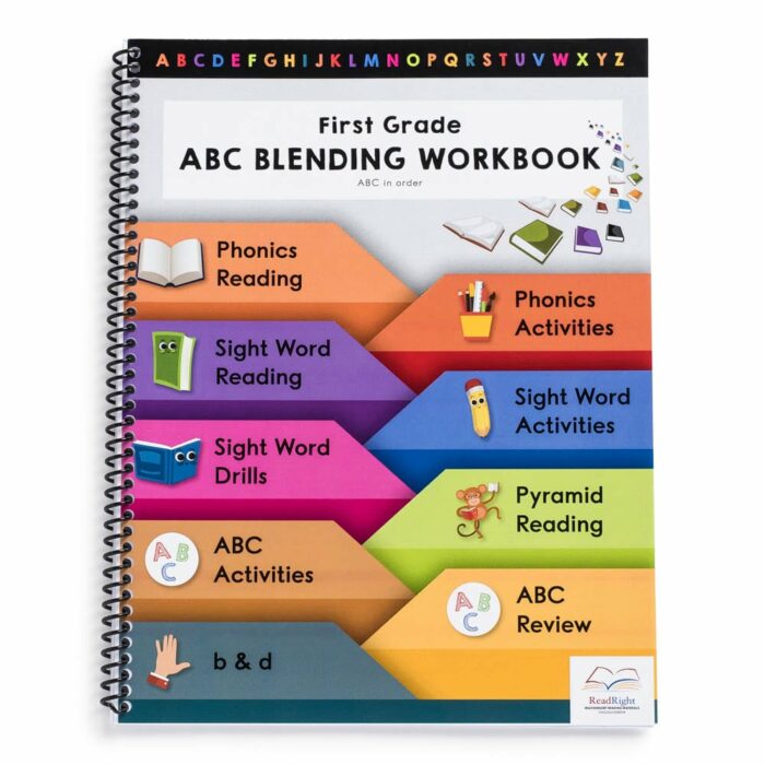 First Grade ABC Blending Workbook- ABC In Order - Teacher's Edition