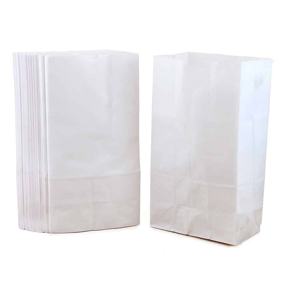 BAGS: lunch bag sized, White, 50/pk