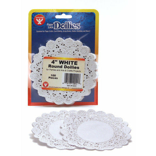 Doilies, White Round-Pack of 36 / 4" - A1 School Supplies