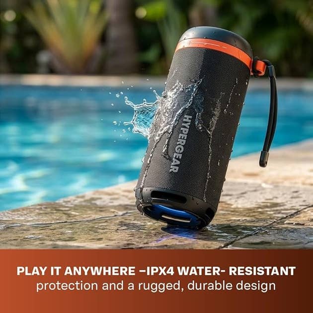 SPEAKER: Bluetooth, appx 8", rechargeable