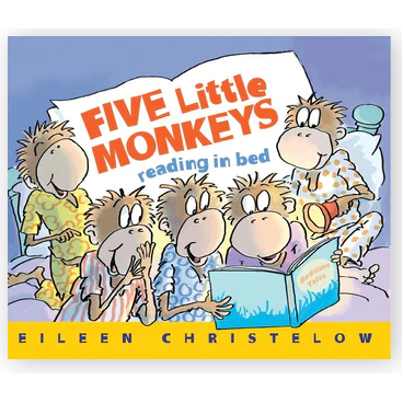 Five Little Monkeys Reading in Bed