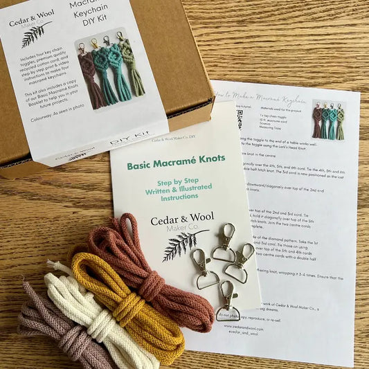 Macramé DIY Kit - Key Chain Kit