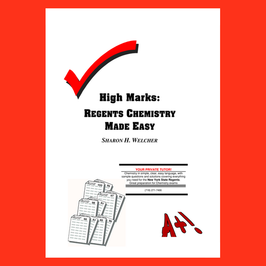 HIGH MARKS: REGENTS CHEMISTRY MADE EASY