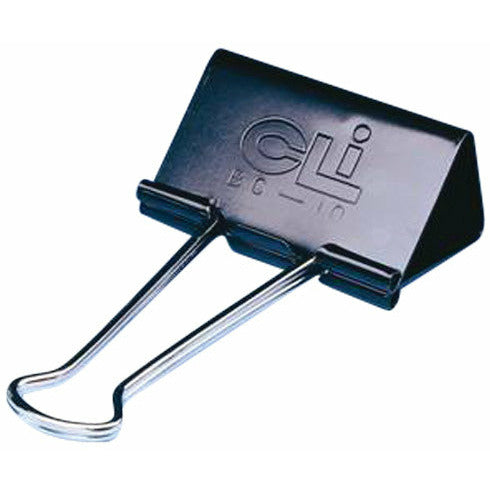 Binder Clips, Box of 12-Large - 1" Capacity