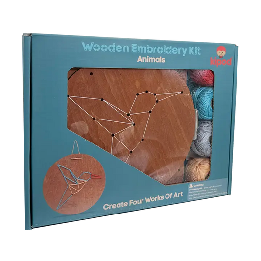 Wooden Embroidery Kit - Animals