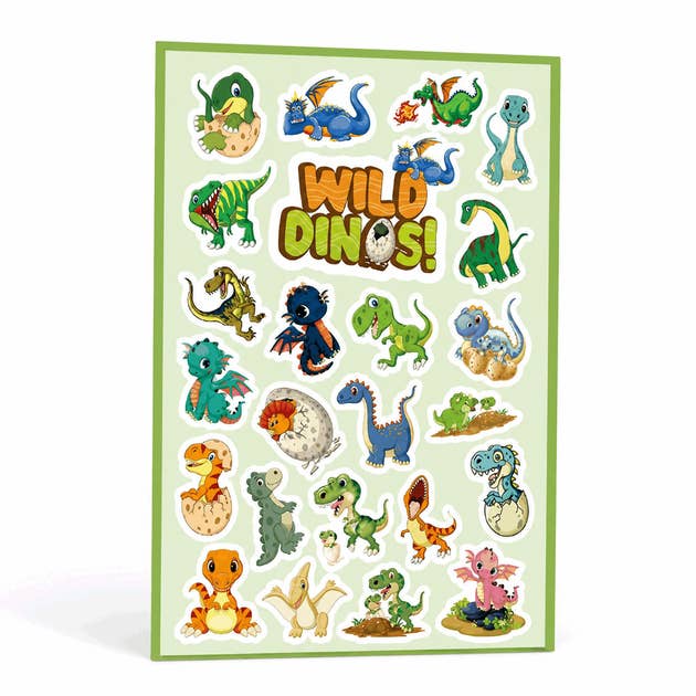 STICKERS: Dino stickers, 100/RL