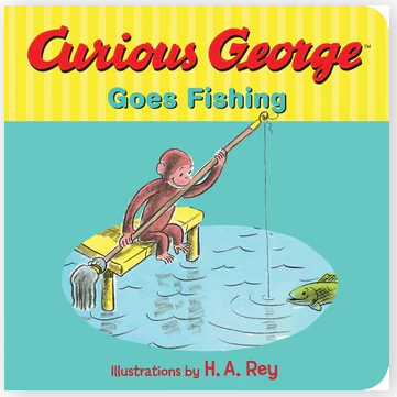 Curious George Goes Fishing - Board Book