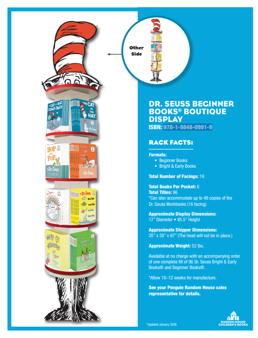 DR. SEUSS BEGINNER BOOKS® BOUTIQUE DISPLAY