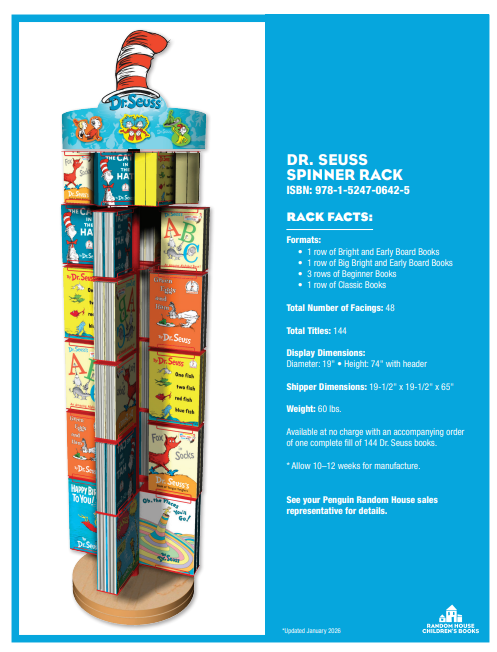 DR. SEUSS SPINNER RACK