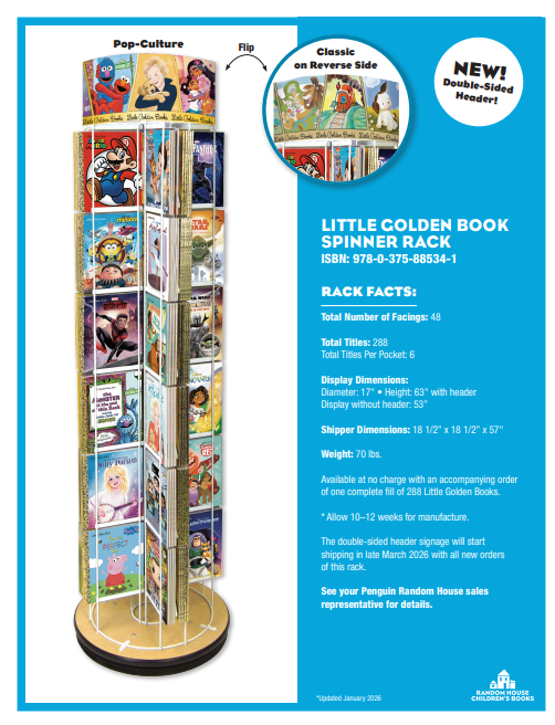 LITTLE GOLDEN BOOK SPINNER RACK