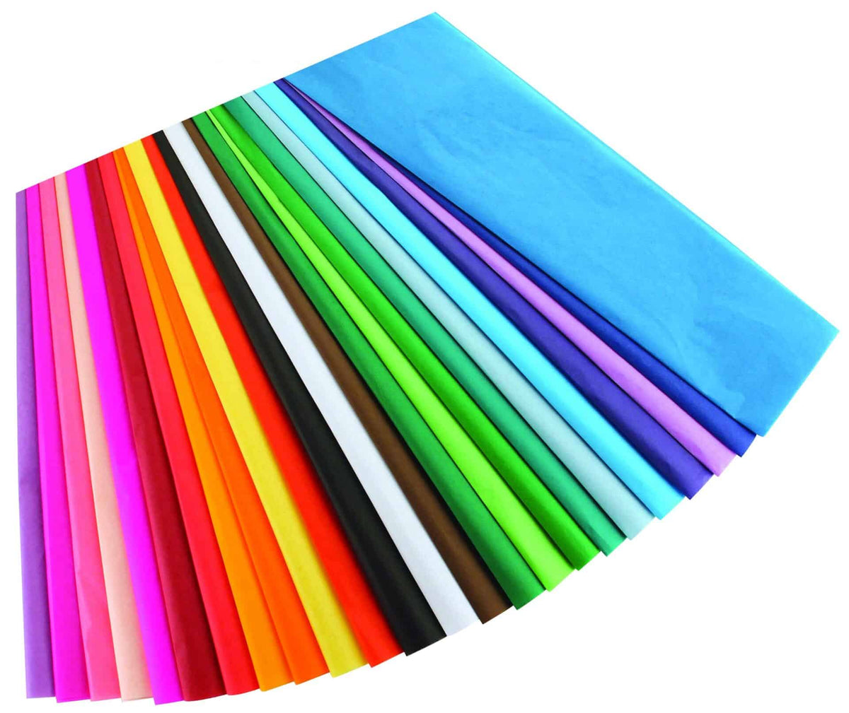 Tissue paper, assorted colors