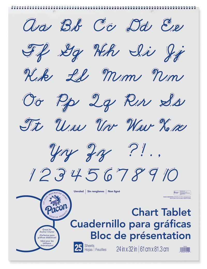 PAPER: Chart Paper, 24 x 32, unruled, 25 shts/pad
