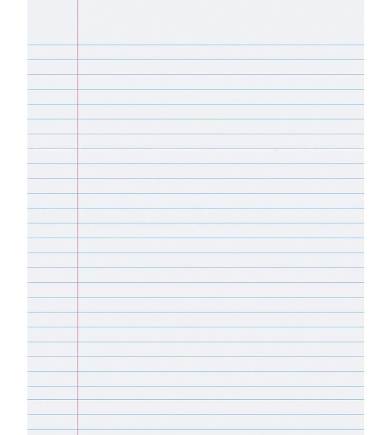 PAPER: Notebook, White, 8.5x11, 3/8", 500/pk